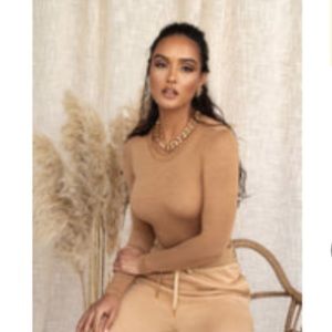 JLUX PECAN CADENCE ESSENTIAL BODYSUIT- Medium